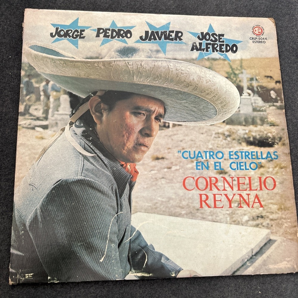 Cornelio Reyna Cuatro Estrellas En El Cielo - LP Vinyl Record Album VG+